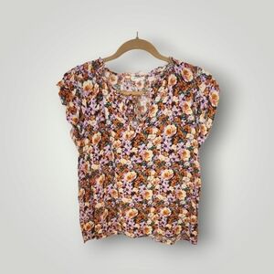 ee.some Floral Print Women's Top size small